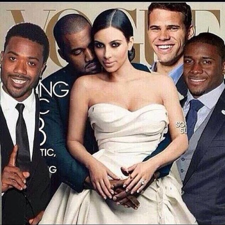 Kim K and exes cover